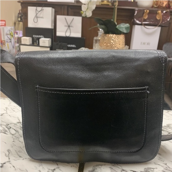 LORIANO TOLIANI Black Hand Crafted Leather Messenger Bag - Picture 5 of 16